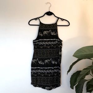 Elephant Print Boho Tunic